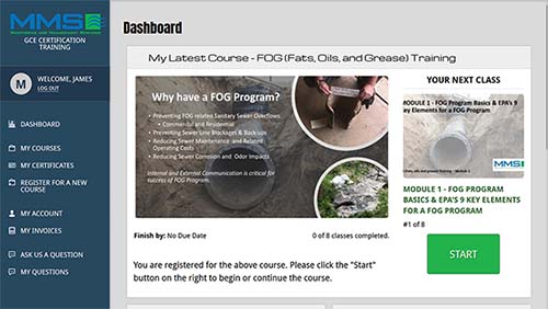 FOG and Industrial Pretreatment Training Dashboard